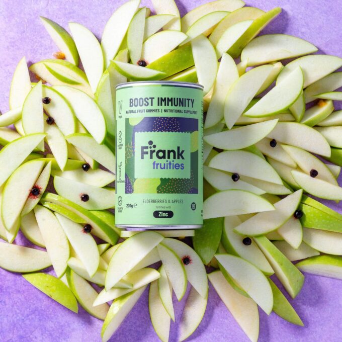 Frank fruities immuunsust tugevdavad puuviljakommid tsingiga